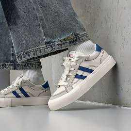 Men's casual shoes, sneakers, shoes, striped, breathable nd durable, classic solid color couple style, versatile, suitable for campus couples, nd