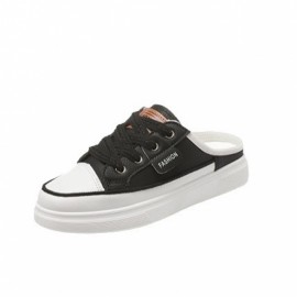 Summer Women's Slip-On Korean Style Commuter Sandals - Lightweight Casual Shoes with Round Toe, Breathable Upper & EVA Cushioned Insole, Low-Top Versatile Design for All-Season Wear, Sandals for Wide Feet, Stylish Slipons, Durable EVA Sole