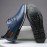 Men's Casual Business Shoes - Stylish Black Microfiber, Rubber Sole, Lace-Up Design with Round Toe, Suitable for Daily and Leisure Wear, Comfortable All-Season