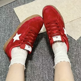 [Skateboard Shoes] Unisex Skateboard Shoes, Original Design Non-Slip Versatile Thick Sole Flat Sports Canvas New Trendy Outdoor Athletic Fashion Item High-End Streetwear for Boarding, Casual Sportswear and Parties, Skateboard Footwear, Party Shoes, Unisex Footwear, Trendy Sneakers, Reinforced Stitching, Nonslip Sole, Flat Sole Shoes, Sporty Canvas Shoes, Fashionforward Youth, Casual Wearers