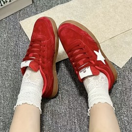 [Skateboard Shoes] Unisex Skateboard Shoes, Original Design Non-Slip Versatile Thick Sole Flat Sports Canvas New Trendy Outdoor Athletic Fashion Item High-End Streetwear for Boarding, Casual Sportswear and Parties, Skateboard Footwear, Party Shoes, Unisex Footwear, Trendy Sneakers, Reinforced Stitching, Nonslip Sole, Flat Sole Shoes, Sporty Canvas Shoes, Fashionforward Youth, Casual Wearers