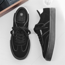 Men's Burgundy Low-Top Dopamine Shoes - Lace-Up Sneakers with Glossy Burgundy & Golden-Tan Trim, EVA Cushioned Arch, Solid Color Casual & Light Training Shoes for Spring/Fall, Skate Shoes, Gym, Semi-Formal - Minimalist Design, Durable -like Texture (No Laces Required) - Men's Fashion Sneakers with -like Upper & EVA Sole, Lace-Up Closure, Solid Color  Casual Sneakers for Men, Shoes for Men Casual, Mens Sneakers High Quality, Canvas Shoes, Wide Shoes for Men, Mens Sneakers